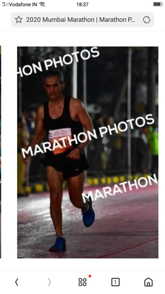 Dr. Piyush Khanna running a marathon